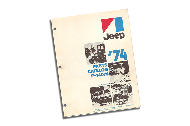 1974 Jeep Parts Catalog