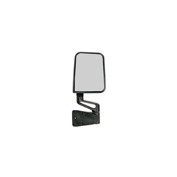 SIDE MIRROR, BLACK, RIGHT ONLY, 87-02 JEEP WRANGLER WITH FACTORY HALF DOORS, 94-02 FULL DOORS