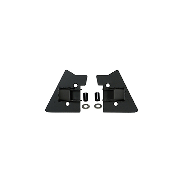 MIRROR RELOCATION BRACKET PAIR, BLACK, 97-02 WRANGLER WITH HALF OR FULL DOORS