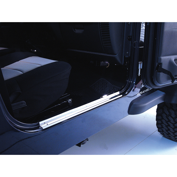 ENTRY GUARDS, STAINLESS, 97-06 JEEP WRANGLER, PAIR