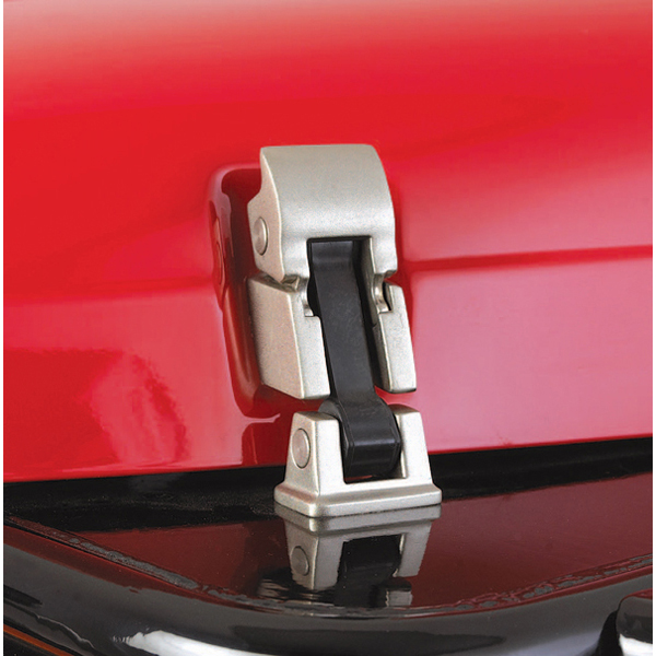 HOOD CATCH PAIR, SATIN STAINLESS, 98-06 WRANGLER