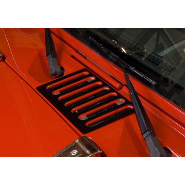 HOOD VENT COVER, BLACK, RUGGED RIDGE, JK WRANGLER 07-09 - Jeep Parts Guy - All the Jeep Parts