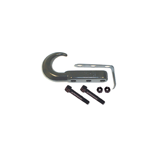 TOW HOOK, 42-04JEEP CJ & WRANGLER, BLACK EACH (NOT SOLD AS PAIR)