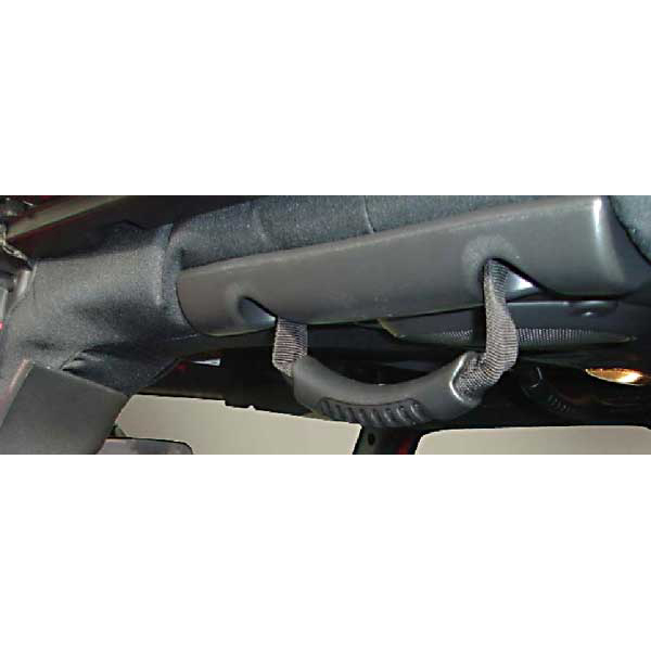 GRAB HANDLE, ULTIMATE REAR PAIR JK BLACK (ALSO FITS FRONT WINDSHIELD PILLAR LOCATION) 07-09
