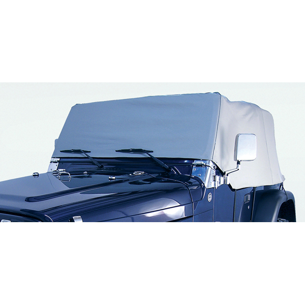 WATER RESISTANT VINYL CAB COVER, 76-86 JEEP CJ7, GRAY