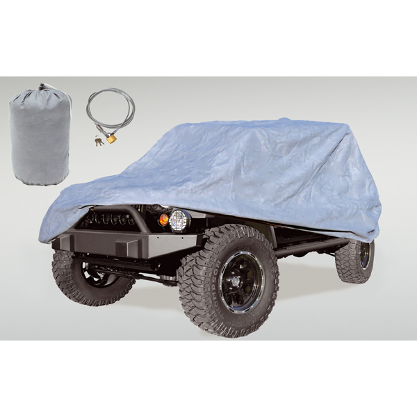 CAR COVER KIT JK 2-DOOR 07-09 INCLUDES COVER, BAG CABLE & LOCK