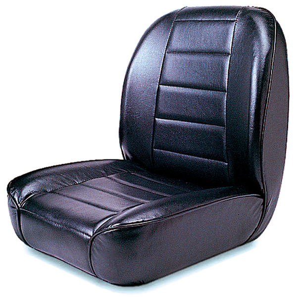 LOW BACK FRONT BUCKET SEAT, BLACK, 55-86 JEEP CJ