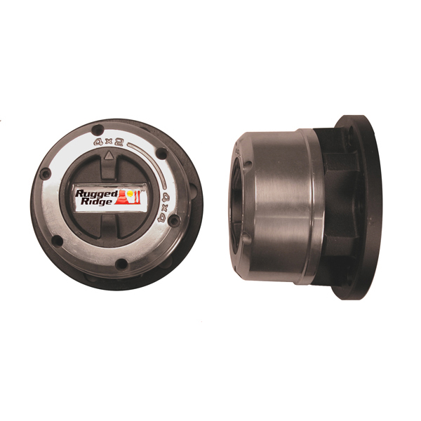 LOCKING HUB, RUGGED RIDGE, 42-71CJ, M38A1, WILLYS, 66-71 JEEPSTER C101COMMANDO, ALL YEARS UP TO 73 WAGONEER, 60-71 SCOUT