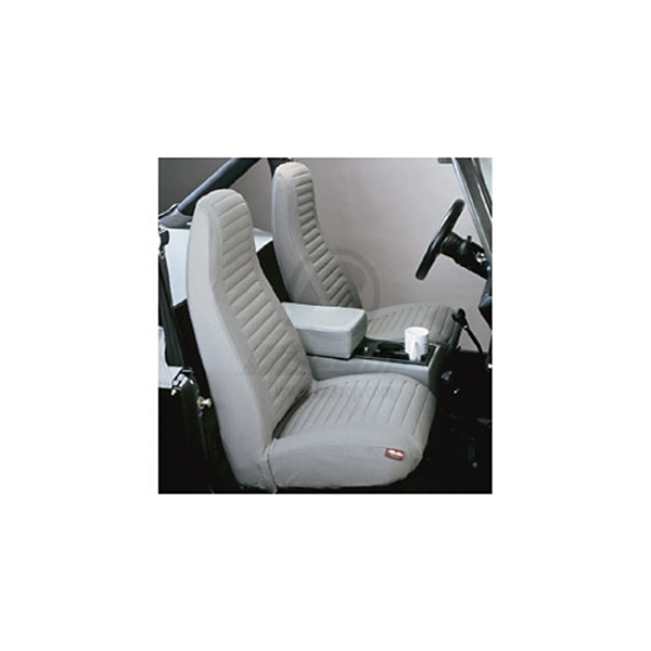 SEAT COVER, FRONT PAIR GRAY 92-94