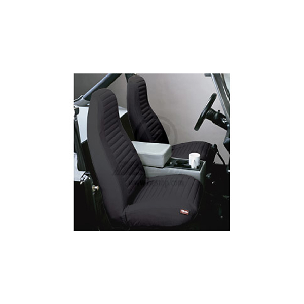 SEAT COVER, FRONT BLACK 92-94