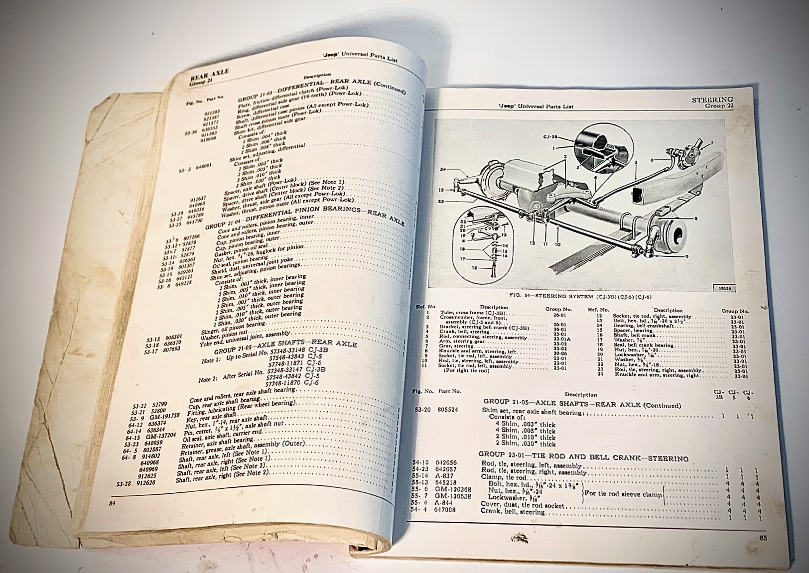 Jeep parts list book