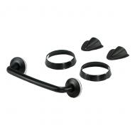 TIE DOWN WINDSHIELD TJ BLACK

Replaces: 7404-BL
Made in TAIWAN
UPC: 804314147716
Label: Windshield Tie Down Kit 97-06