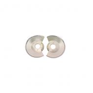 DISC BRAKE DUST SHIELD, STAINLESS, 79-86 CJ WITH 2-BOLT CALIPER PLATE
These shields are as functional as they are beautiful. A great way to add a little dress up touch. Sold as a pair.                             
Replaces: 5363379K-ST
Made in TAIWAN
UPC: 804314141318
Label: 11121.02 DUST SHLD PR SS 2BOLT