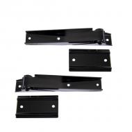 TAILGATE HINGES, BLACK CHROME, 97-03 WRANGLER
This beautiful multistage Black Chromed finish over rust proof prime 304 stainless gives your Jeep a rich and distinctive look. Each accessory is polished to a mirror finish and then individually dipped to ensure the Black Chrome is polished to a mirror finish and then individually dipped to ensure the Black Chrome finish jumps out. The three dimensional look you get from Black Chrome complements today�s deep colored vehicles. Because our Black Chrome accessories are constructed from prime 304 stainless steel (including all mounting hardware), you will never have to worry about rust or corrosion. Sold as a pair. Includes all necessary hardware.                 
Replaces: 7959
Made in TAIWAN
UPC: 804314002510
Label: 11180.04 HINGE BC TLGT 97-02 T