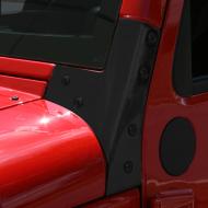 WINDSHIELD HINGE BRACKETS, BLACK POWDER COAT, JEEP WRANGLER (JK) 07-09, PAIR

Replaces: 11209.03
Made in 0
UPC: 804314169978
Label: WINDSHIELD HINGES BLK PR JK