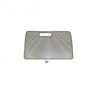 BUG SCREEN, BLACK, 97-06 WRANGLERProtect your front grille from bugs and debris with this durable Radiator Bug Shield by Rugged Ridge. Each externally mounted Bug Shield is perforated for unencumbered air flow. Each shield is bound by soft rubber to prevent vehicle perforated for unencumbered air flow. Each shield is bound by soft rubber to prevent vehicle scratching. Installation requires some drilling.                        Replaces: 7639Made in TAIWANUPC: 804314002114Label: 11213.03 BUG SHIELD TJ BLK