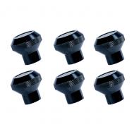 BILLET ALUMINUM DASH KNOB SET, BLACK, 76-86 CJDress up your interior and add a custom touch with these billet knobs. Billet aluminum steel construction with a black powdercoated finish. Sold as a set of 6 knobs.  Sold as a set of 6 knobs.                          Replaces: AL8880BLMade in TAIWANUPC: 804314064280Label: 11420.02 KNOB SET 6 PC BLK CJ