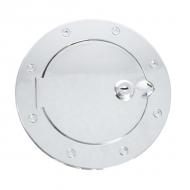 GAS HATCH COVER TJ 97-06 POLISHED ALUMINUM LOCKINGCreate a custom look in just a few minutes. This special design fits directly over the existing gas cap opening. It attaches directly to the original equipment plastic insert using self tapping screws with no need to remove the existing plastic equipment plastic insert using self tapping screws with no need to remove the existing plastic insert. Unlike other designs on the market, installation does not require the removal of the tail light or internal gas cover components. Available with a built-in locking mechanism. Some drilling required.                    Replaces: 11425.07Made in TAIWANUPC: 804314162641Label: GAS HATCH CVR TJ POL ALUM LOK