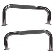 NERF BARS, STAINLESS, 76-83 CJ5Nerf bars are a classic addition to any Jeep. They not only give a step up into your Jeep, but they also look great. Stainless steel construction means no rust or corrosion problems like standard steel. Sold as a pair. Includes means no rust or corrosion problems like standard steel. Sold as a pair. Includes  hardware.                        Replaces: MS-9430Made in TAIWANUPC: 804314076894Label: 11522.02 SIDE BAR PR 76-83 CJ5