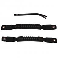 DOOR GRAB STRAP PAIR, TJ BLACKUpgrade and replace your factory hard door handles with tough nylon webbing and an easy grip handle. Installation is easy and uses the factory mounting locations. Get a new look and better grip than your original equipment. The 97-06 model includes locations. Get a new look and better grip than your original equipment. The 97-06 model includes a special mounting tool to make installation easy. Packed in pairs.                       Replaces: 11826.01Made in TAIWANUPC: 804314117603Label: DOOR GRAB STRAP PAIR, TJ BLK