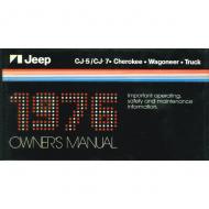 OWNERS MANUAL 76Replaces: 5459830Made in USAUPC: 804314037352Label: 12601.01 OWNERS MANUAL 1976