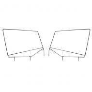 SOFT TOP UPPER DOOR SKIN FRAMES YJ 87-95 PAIR
Upper door skin steel frame for soft top models. This is the frame only. Sold as a pair.                              
Replaces: 13701.80
Made in CHINA
UPC: 804314162672
Label: FRAME DOOR PR UP DOOR YJ 87-95