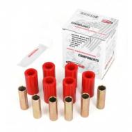 This red polyurethane leaf spring bushing Kit from Prothane fits the front or rear springs on 55-75 Jeep CJ5 and CJ6.

Color	Red
Weight	0.4000
Dims	l: 20 w: 2 h: 1