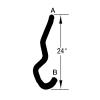 RADIATOR HOSE LOWER 3.0 WITH A670  93-95 CHRYSLER AS BODY, CHRYSLER TOWN AND COUNTY, DODGE CARAVAN, DODGE GRAND CARAVAN, PLYMOUTH VOYAGER, PLYMOUTH GRAND VOYAGER
