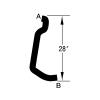 RADIATOR HOSE LOWER 3.0L WITH HD COOLING 93-95 CHRYSLER AS BODY, CHRSYLER TOWN AND COUNTY, DODGE CARAVAN, DODGE GRAND CARAVAN, PLYMOUTH VOYAGER, PLYMOUTH GRAND VOYAGER