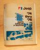 1974 Through 1976 AMC Jeep Parts Catalog Revision 1